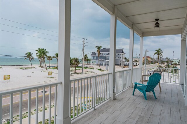 3749 Estero Blvd, Fort Myers Beach, FL 33931 - wooden deck featuring a residential view and a water view