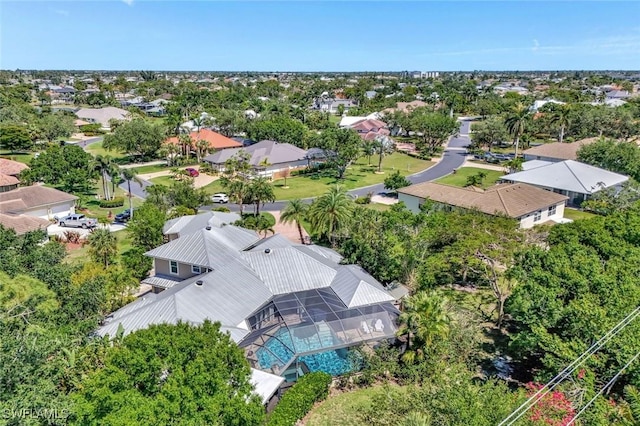 1817 Piccadilly Cir, Cape Coral, FL 33991 - aerial perspective of suburban area with a tree filled landscape