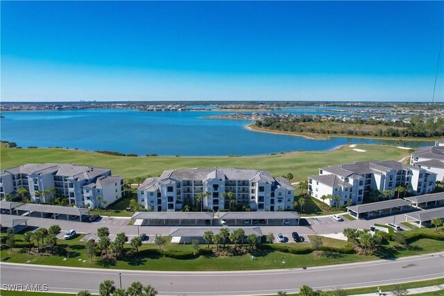 43030 Greenway Blvd Unit 417, Punta Gorda, FL 33982 - drone / aerial view of apartment complex and a large body of water