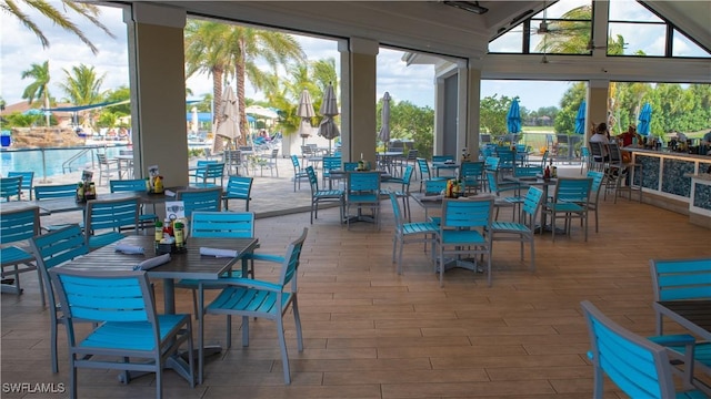 10260 Heritage Bay Blvd Unit 3515, Naples, FL 34120 - view of patio / terrace featuring outdoor dining space