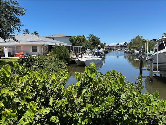 1185 Cherrystone Ct Unit A, Naples, FL 34102 - dock with a water view