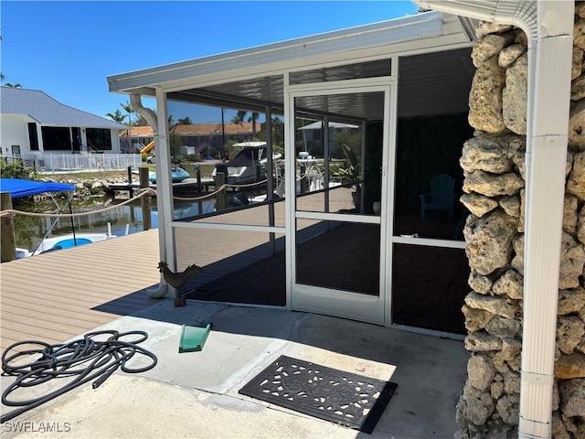1185 Cherrystone Ct Unit A, Naples, FL 34102 - property entrance featuring a water view