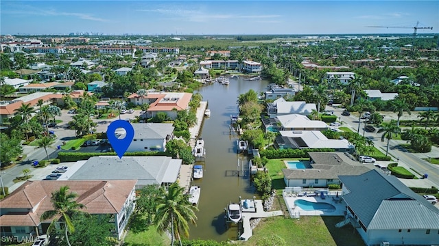 1185 Cherrystone Ct Unit A, Naples, FL 34102 - aerial view of property's location with nearby suburban area and a nearby body of water