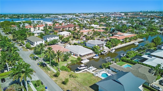 1185 Cherrystone Ct Unit A, Naples, FL 34102 - aerial view of residential area featuring a nearby body of water