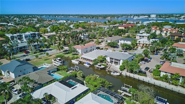 1185 Cherrystone Ct Unit A, Naples, FL 34102 - aerial perspective of suburban area with a large body of water