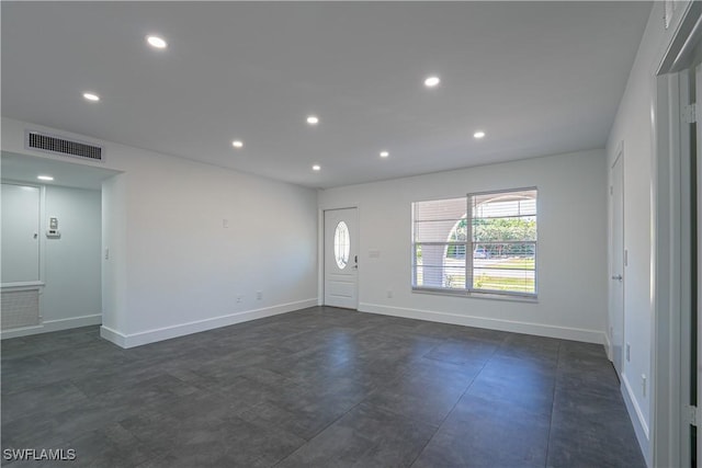 2564 Poinciana St, Naples, FL 34105 - foyer featuring baseboards and recessed lighting