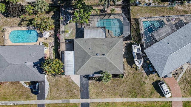 2564 Poinciana St, Naples, FL 34105 - drone / aerial view of a pool