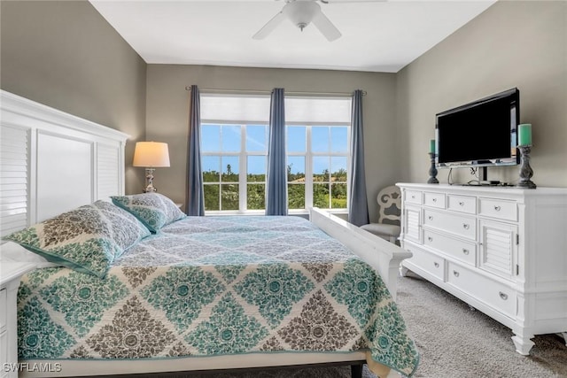 11711 Pasetto Ln Unit 407, Fort Myers, FL 33908 - carpeted bedroom with ceiling fan