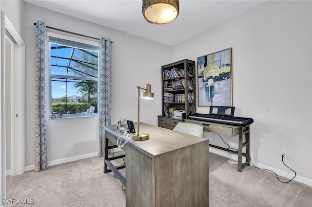 2369 Tangerine Ln, Naples, FL 34120 - office with carpet flooring and baseboards