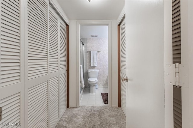 1740 Pine Valley Dr Unit 211, Fort Myers, FL 33907 - corridor with carpet and tile patterned floors