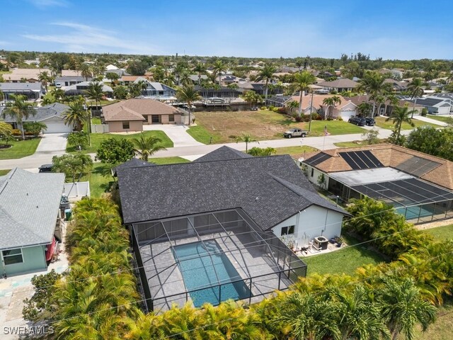 2124 SE 10th Ln, Cape Coral, FL 33990 - aerial view of residential area with a pool