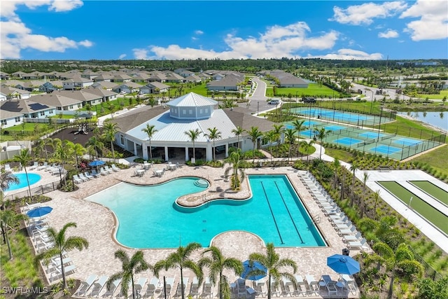16515 Fire Coral Ln, North Fort Myers, FL 33903 - community pool with a residential view