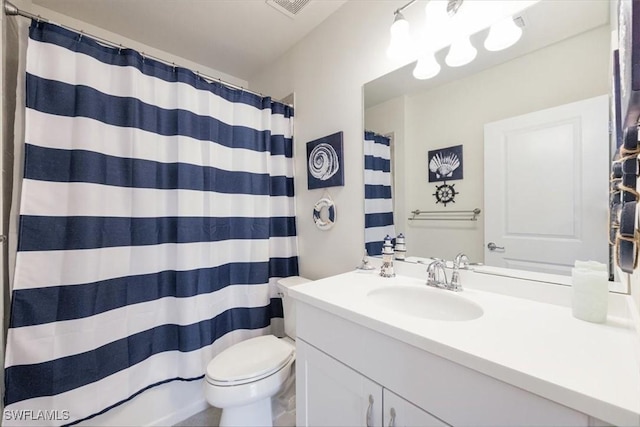 4969 Seton St, Ave Maria, FL 34142 - full bathroom featuring vanity, toilet, and a shower with shower curtain