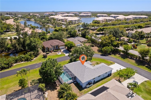 8970 Woodgate Manor Ct, Fort Myers, FL 33908 - aerial view of residential area with a large body of water