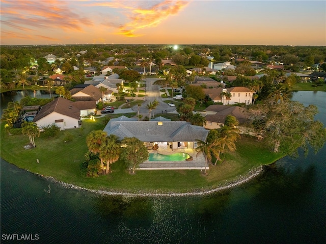 2341 Mayfield Ct Unit 8, Naples, FL 34105 - aerial overview of property's location with a large body of water and nearby suburban area