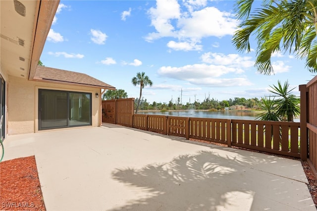 17307 Timber Oak Ln, Fort Myers, FL 33908 - view of patio / terrace featuring a water view