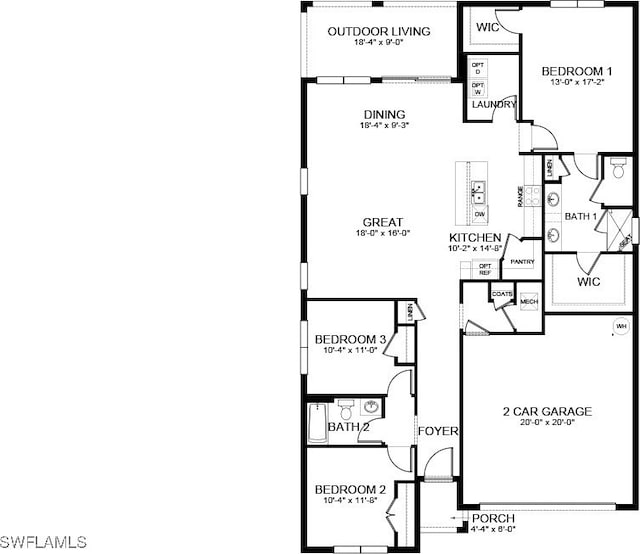 16811 Elkhorn Coral Dr, North Fort Myers, FL 33903 - view of room layout