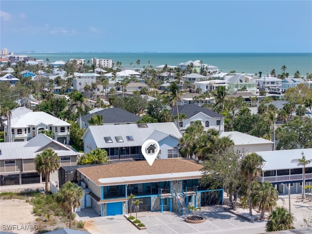 drone / aerial view of a nearby body of water