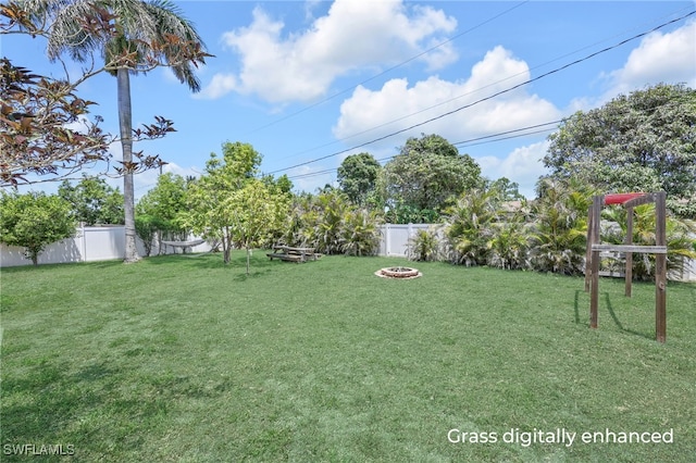 5397 25th Ave SW, Naples, FL 34116 - view of yard featuring an outdoor fire pit