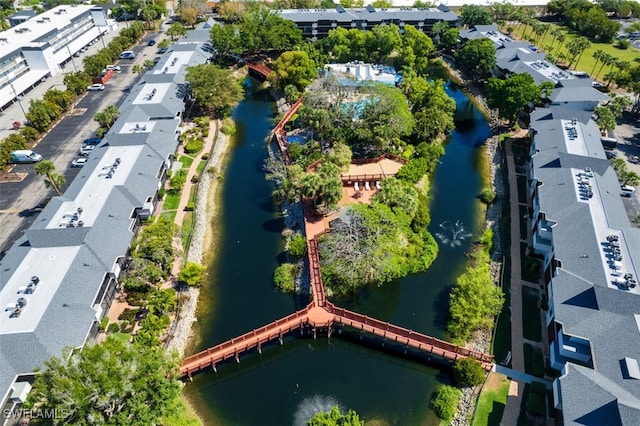 600 Neapolitan Way Unit 153, Naples, FL 34103 - aerial view of residential area with a nearby body of water