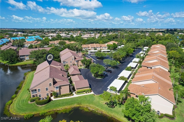 14541 Daffodil Dr Unit 1702, Fort Myers, FL 33919 - aerial perspective of suburban area featuring a large body of water