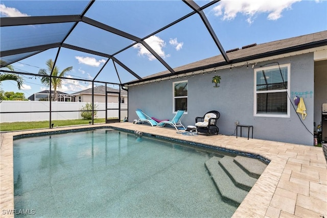 18 SW 19th Ter, Cape Coral, FL 33991 - view of pool featuring a patio and glass enclosure