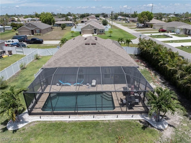 18 SW 19th Ter, Cape Coral, FL 33991 - aerial perspective of suburban area with a pool