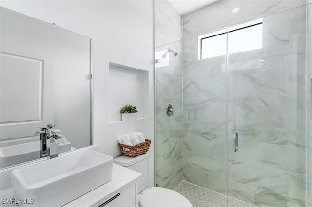 9018 W Castle Cir, Labelle, FL 33935 - full bath with a shower stall, toilet, and vanity