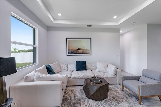 2008 Hercules Rd, Labelle, FL 33935 - living room with recessed lighting and a raised ceiling