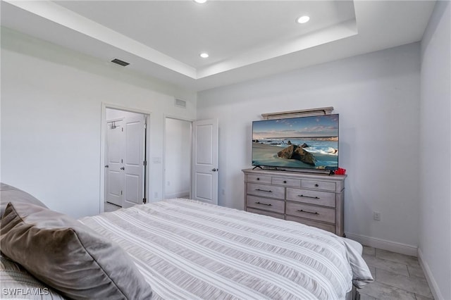 2008 Hercules Rd, Labelle, FL 33935 - bedroom with recessed lighting, baseboards, and a raised ceiling
