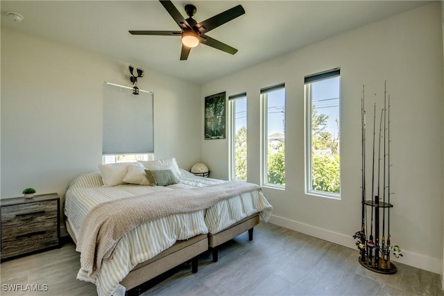 3621 NW 14th St, Cape Coral, FL 33993 - bedroom featuring baseboards and a ceiling fan