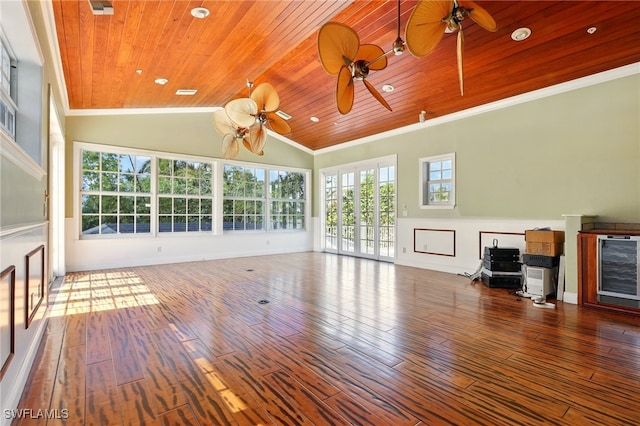 5697 Bay Point Rd, Bokeelia, FL 33922 - unfurnished sunroom with vaulted ceiling