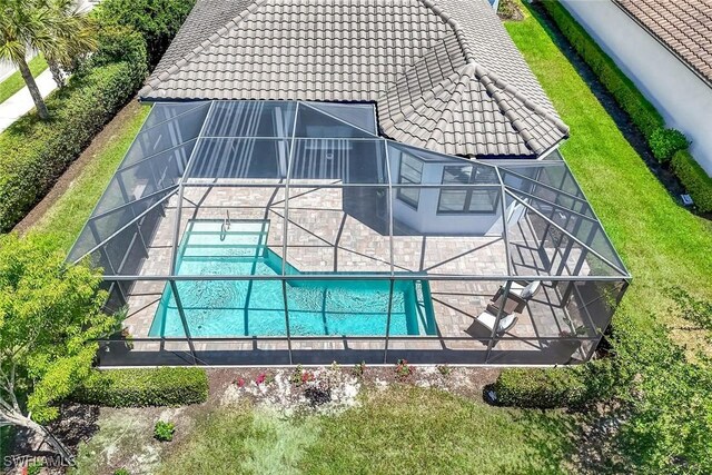 8396 Promoso Ct, Naples, FL 34114 - view from above of property with a pool area