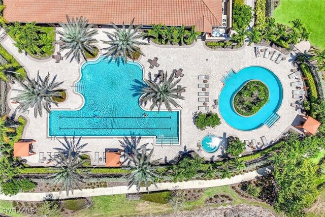8396 Promoso Ct, Naples, FL 34114 - bird's eye view of a pool
