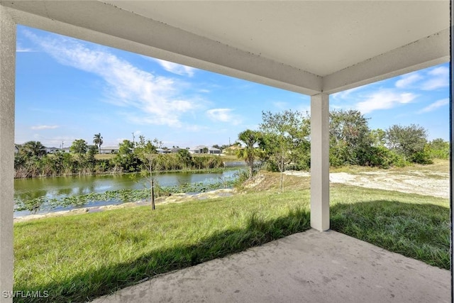 1414 NE 6th Ave, Cape Coral, FL 33909 - view of patio / terrace with a water view