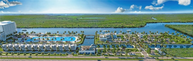 1414 NE 6th Ave, Cape Coral, FL 33909 - aerial view of a nearby body of water and a heavily wooded area
