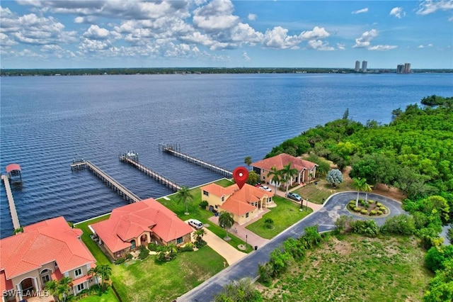6140 River Shore Ct, North Fort Myers, FL 33917 - aerial view of a large body of water