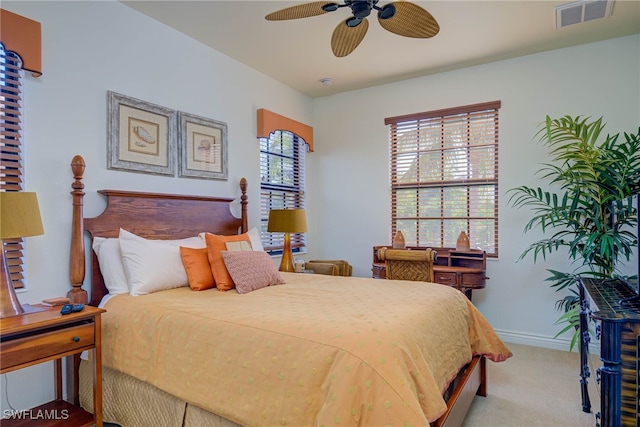 8163 Bibiana Way Unit 301, Fort Myers, FL 33912 - carpeted bedroom with baseboards and a ceiling fan