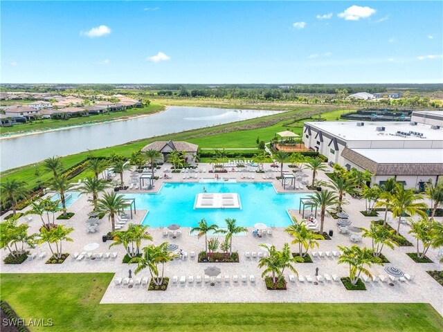 20467 Napa Loop, Estero, FL 33928 - aerial view of a large body of water and a pool area