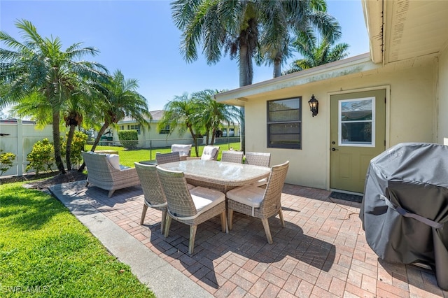 3586 Santiago Way, Naples, FL 34105 - view of patio / terrace featuring outdoor dining space