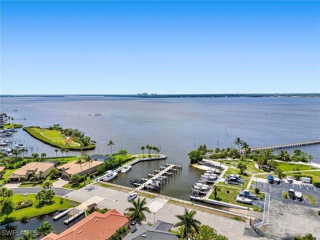 11921 Seabreeze Cove Ln Unit 104, Fort Myers, FL 33908 - bird's eye view of a large body of water and numerous boat docks