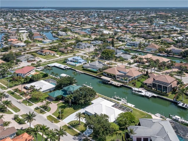 561 Conover Ct, Marco Island, FL 34145 - aerial view of property and surrounding area with nearby suburban area and a large body of water