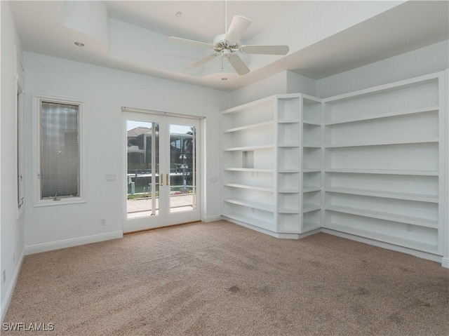 561 Conover Ct, Marco Island, FL 34145 - carpeted empty room with baseboards and ceiling fan