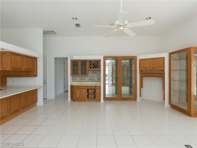 561 Conover Ct, Marco Island, FL 34145 - unfurnished living room with a ceiling fan