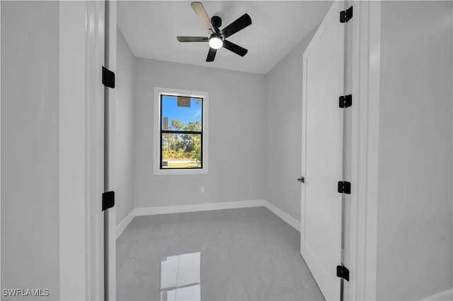 1116 Nimitz Blvd, Lehigh Acres, FL 33974 - empty room featuring baseboards and ceiling fan