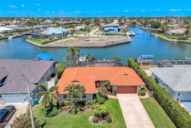 815 Rose Ct, Marco Island, FL 34145 - aerial perspective of suburban area featuring a large body of water