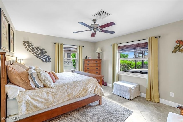 815 Rose Ct, Marco Island, FL 34145 - bedroom featuring baseboards and a ceiling fan