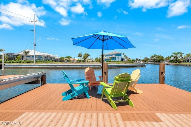 815 Rose Ct, Marco Island, FL 34145 - dock with a water view and a residential view