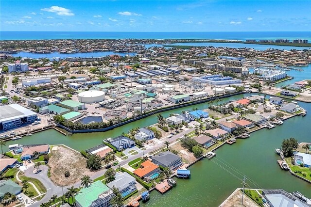 815 Rose Ct, Marco Island, FL 34145 - aerial perspective of suburban area featuring a large body of water