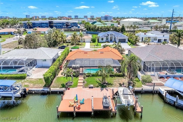 815 Rose Ct, Marco Island, FL 34145 - drone / aerial view of a large body of water